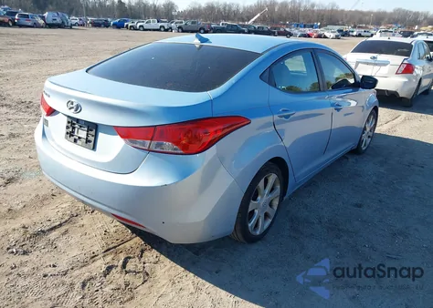 2012 Hyundai Elantra Limited (Ulsan Plant) from USA, damaged, VIN KMHDH4AE5CU312237